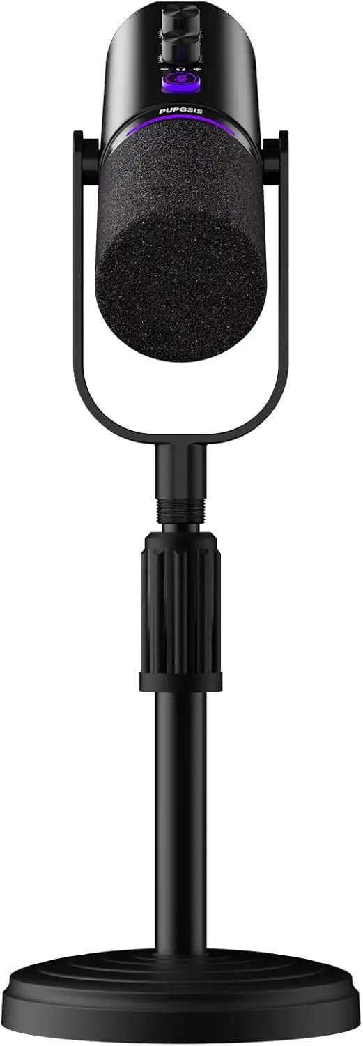 Podcast Dynamisches Mikrofon, XLR/USB Aufnahme-PC-Mikrofone für Rundfunk, Podcast, Aufnahme, Gaming & Streaming, Studiomikrofon – Detail 3