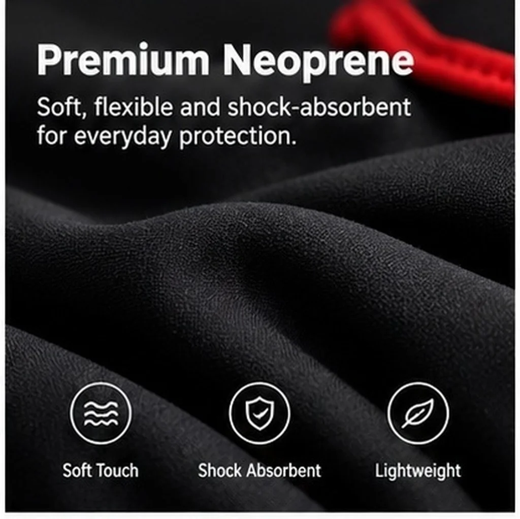 Neoprene Sleeve Bag Pouch Case For 7-inch Tablet Pc Carrying Pouch For Tablet Outdoor Travel Office (Black)