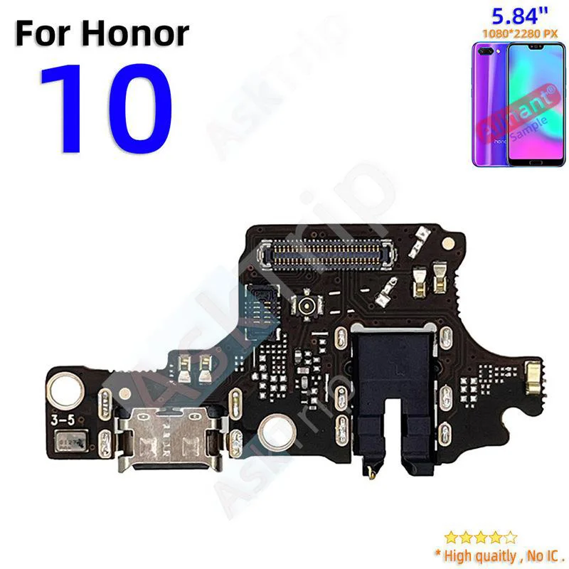 Aiinant For Huawei Honor 10 20 View Note 10 V10 10x Lite Bottom Charging USB Date Dock Microphone Charger Flex Cable Phone Part