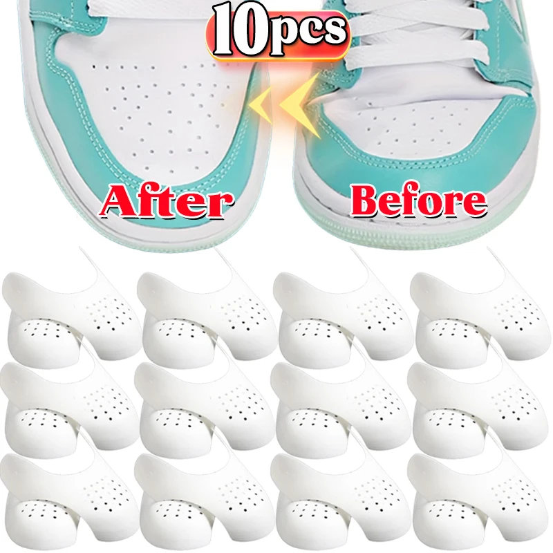 10PCS Light Anti Crease Protector Anti Crease Bending Supporting Shoe Toe Crease-Resistance Suitable For Sports Shoes