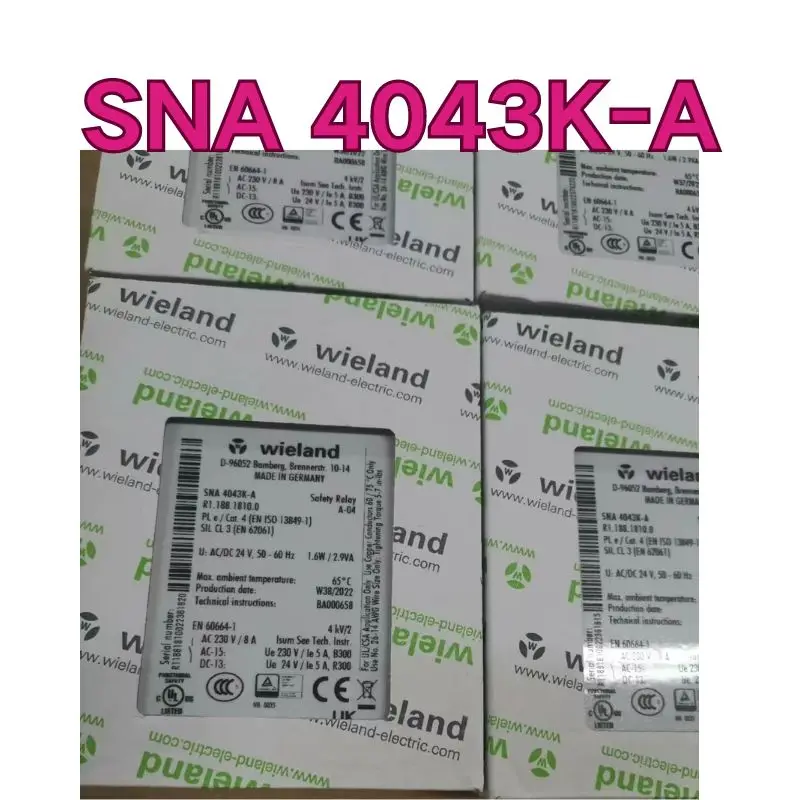 New SNA 4043K-A safety relay for fast delivery