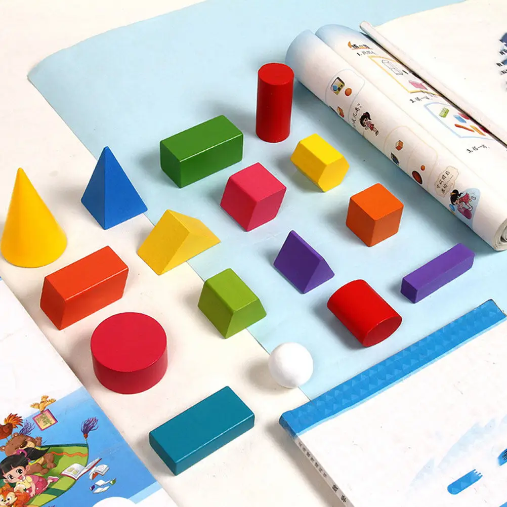 

Набор деревянных геометрических фигур: разноцветные обучающие пособия для раннего математического развития и обучения