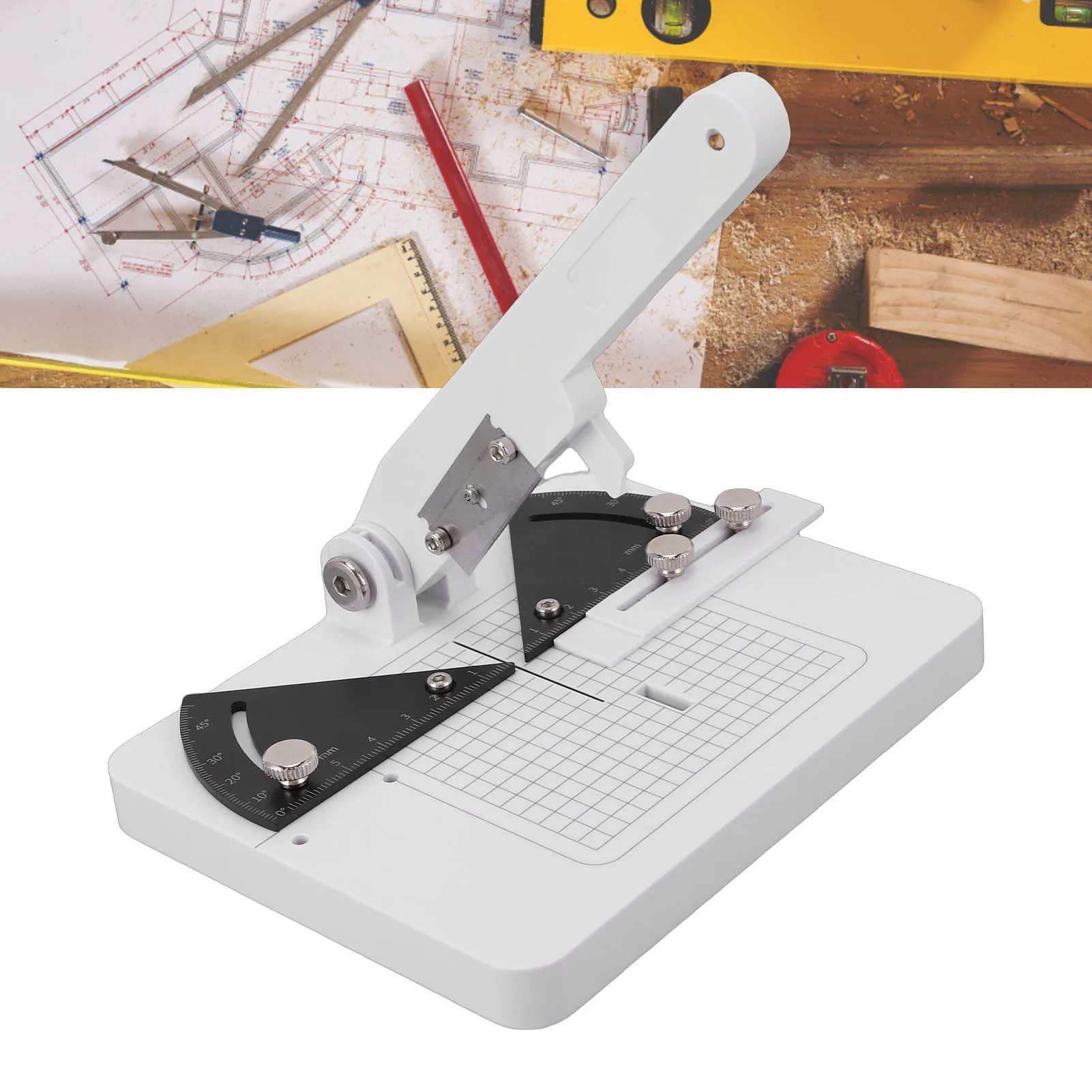 Angle Cutting Station for Plastic Wood Construction Angle Cutting Station Miter Cutter Miter Cutter 45 Degree Adjustable Manual