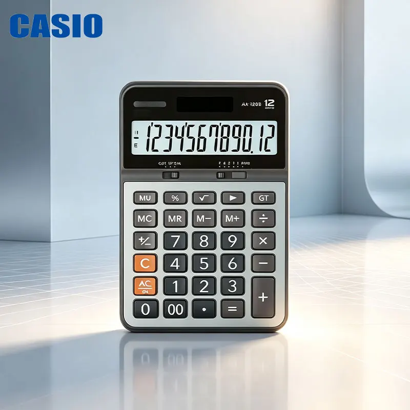 Casio AX-120B/MX-120B/MX-12B/AX-12B/DH-14 Durable scratch-resistant panel scientific calculator-Financial office accounting tool