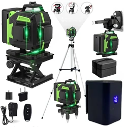 tripod/New Upgrade Large battery 16 Lines Laser Level nivel a laser profissional Laser Level mini Building level tool