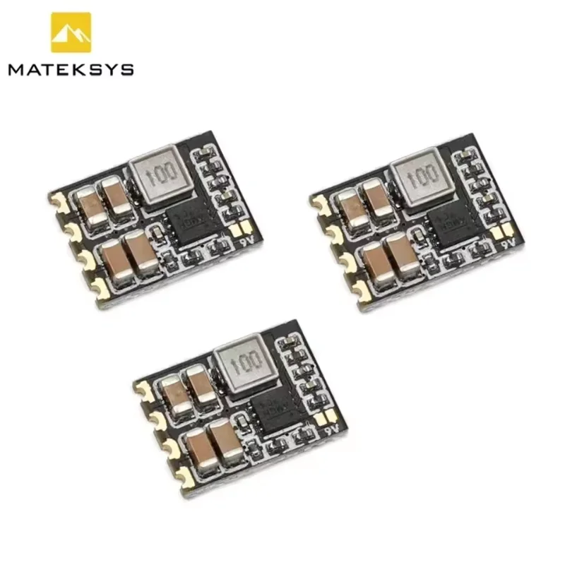 3pcs Matek Micro BEC 5V 9V Adjustable Output 6-30V Input Step Down Regulator Module for RC Drone FPV Airplane DIY