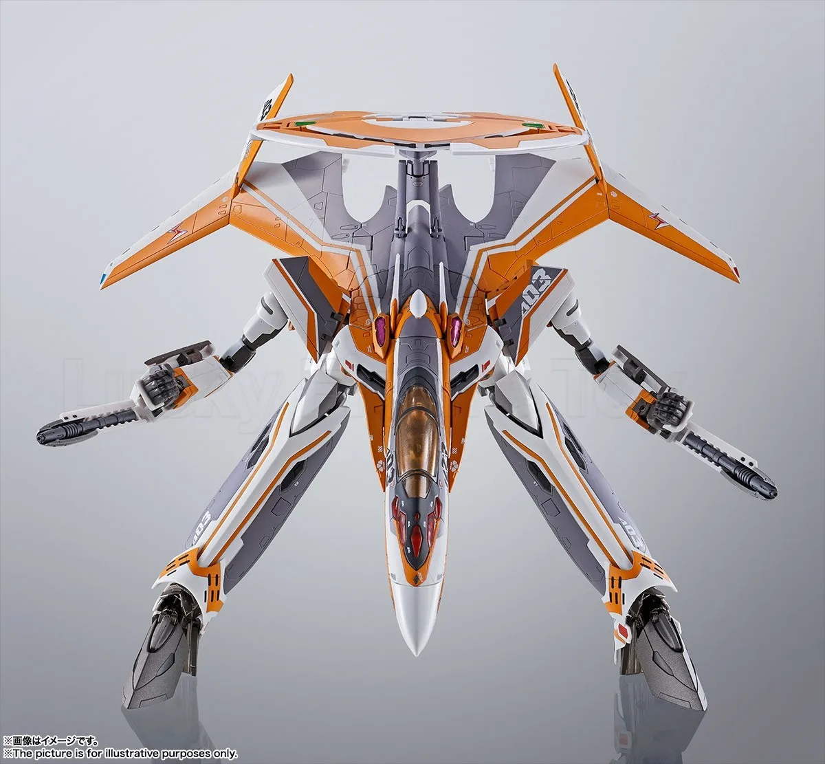 【الأصلي】BANDAI DX Chogokin VF-31E Macross Delta Siegfried (استخدام تشاك موستانج) لعبة مجسمة كاملة من Mecha