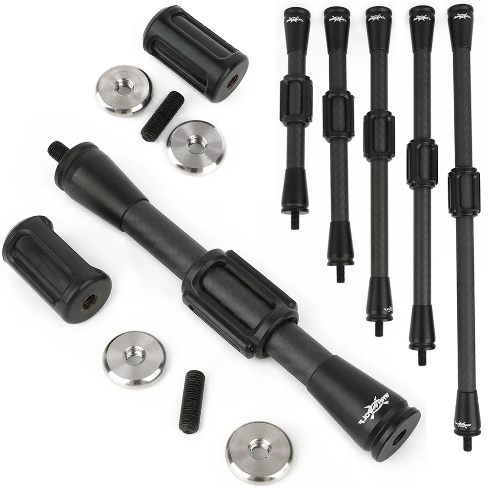 

Archery Carbon Stabilizer Balance Bar 3K Carbon 7" 9" 11" 12" 15" Shock Absorber for Recurve Bow Hunting Shooting