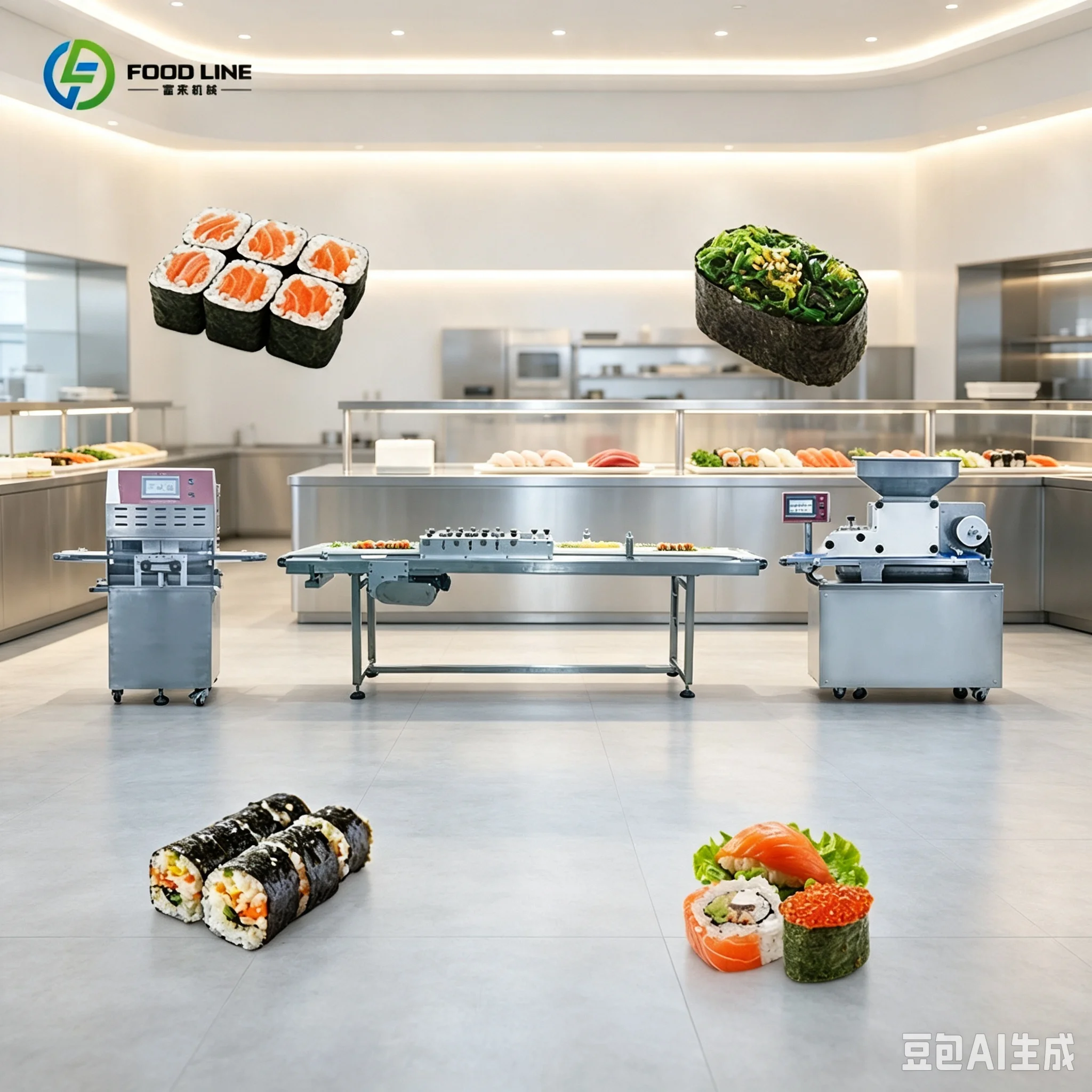FL Sushi Machine Digital Display Sushi Shaping Machine For Intuitive Check Sushi Production Working Status