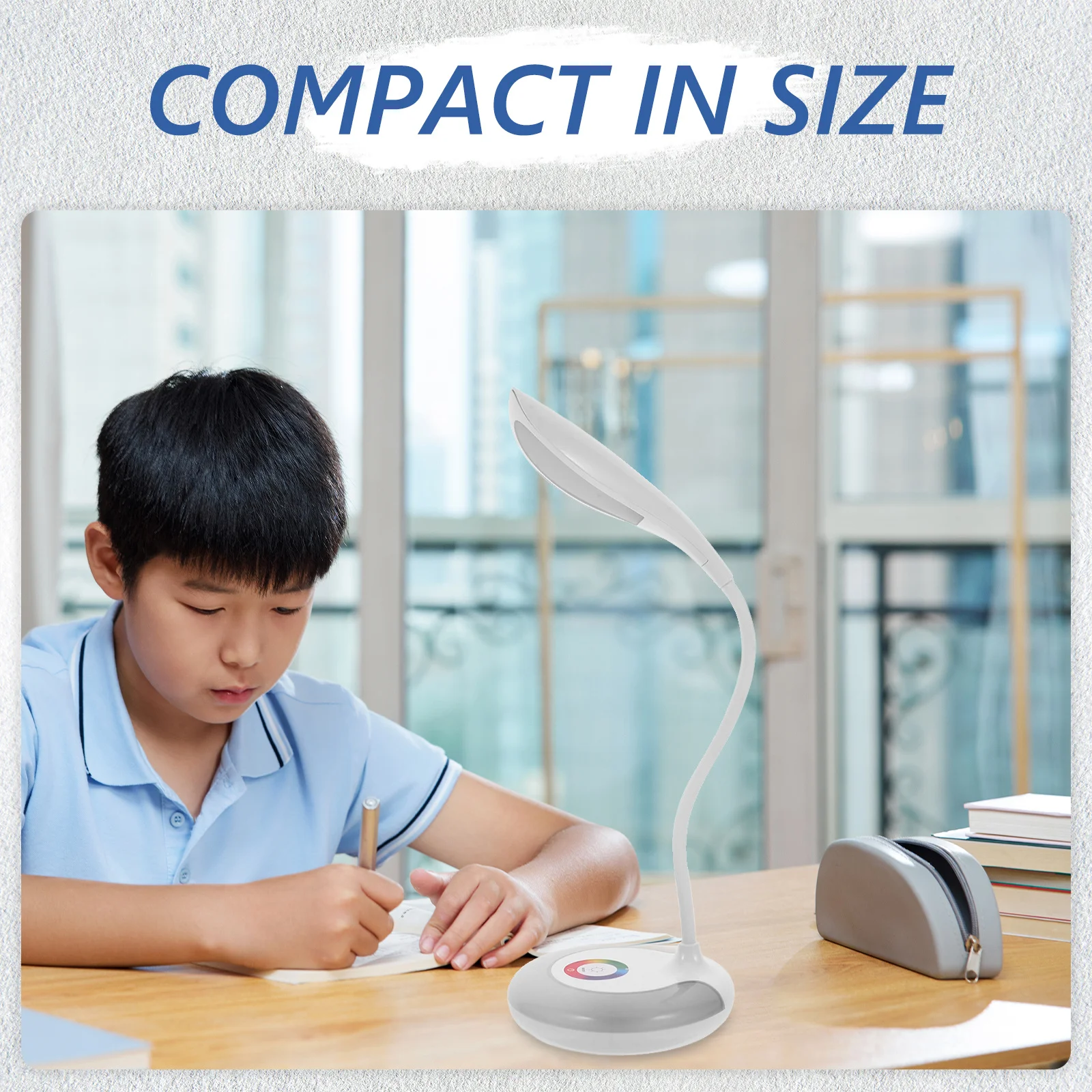 

Eye Protection Night Light Touch Control Dimmable Desk Lamp USB Charging Port Rgb Light Table Lamp for Nursery Reading Office