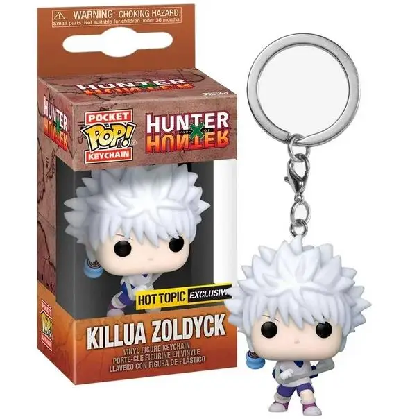 Funko POP Pocket Keychain HUNTER*HUNTER Killua Zoldyck Vinyl Action Figure Collection Model Toys for Children Birthday Gift