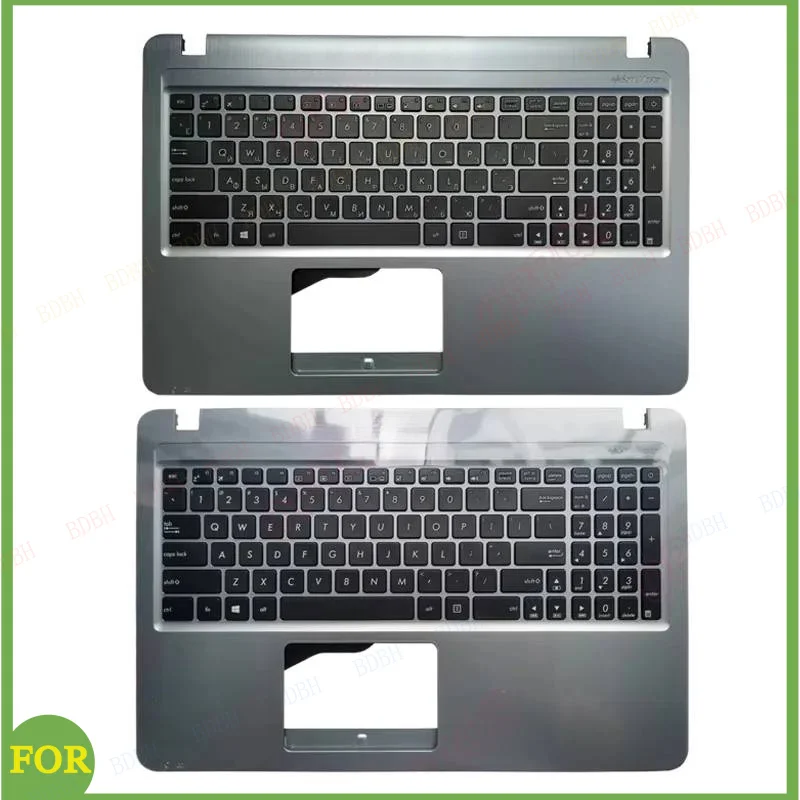 NEW Russian/US Laptop Keyboard for ASUSX540 X540L X540LA X540LJ X540S X540SA X540SC F540 A540 Palmrest  Cover
