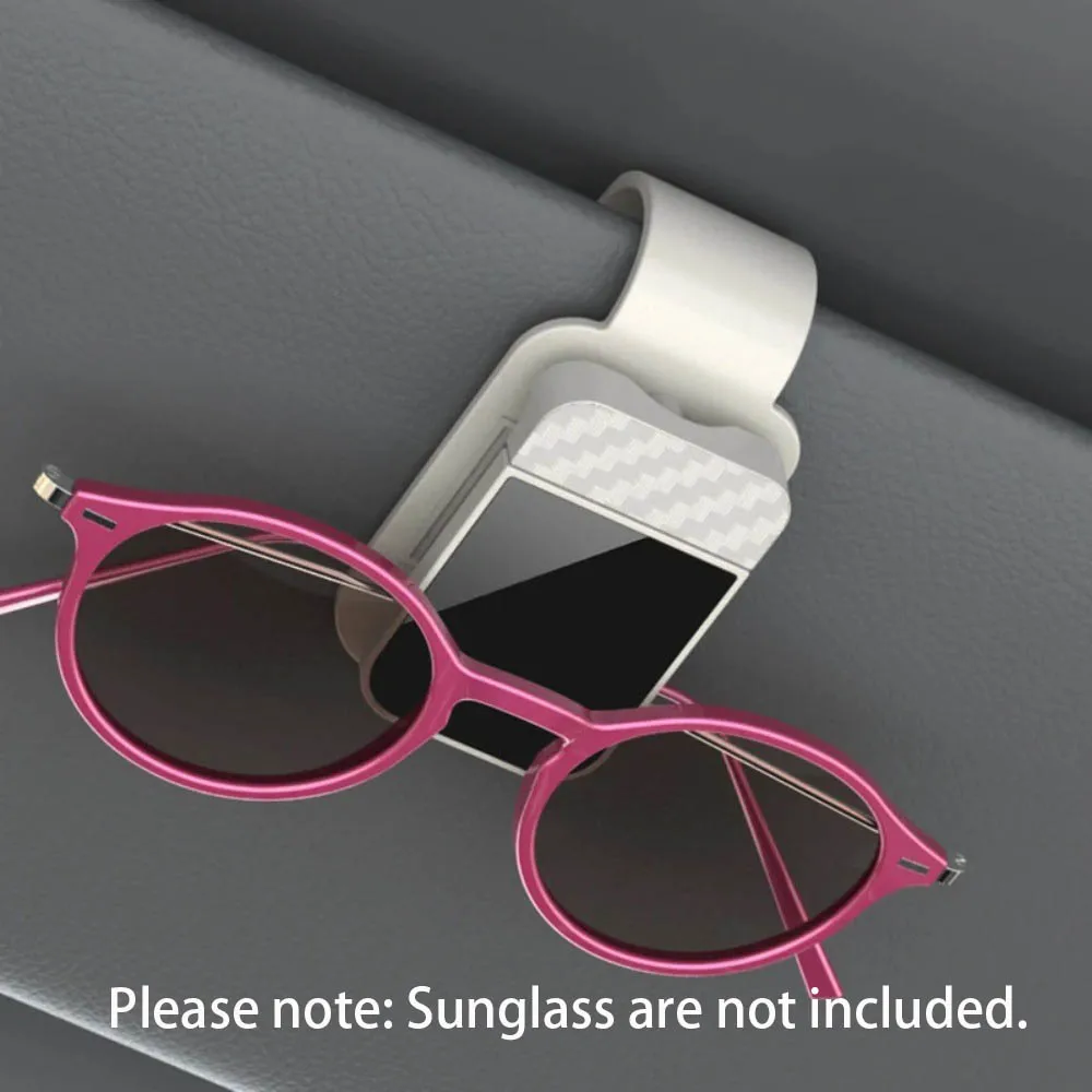 1 unidade Clipe para Óculos de Sol e Cartões para Quebra-sol Automotivo, Suporte para Óculos e Organizador de Cartões para Interior de Carro