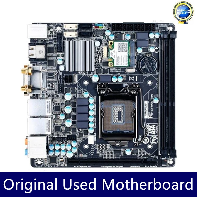 Used For GA-H77N-WIFI H77N-WIFI MINI ITX Desktop Motherboard H77 LGA 1155 i3 i5 i7 DDR3 16GB SATA3 USB3.0