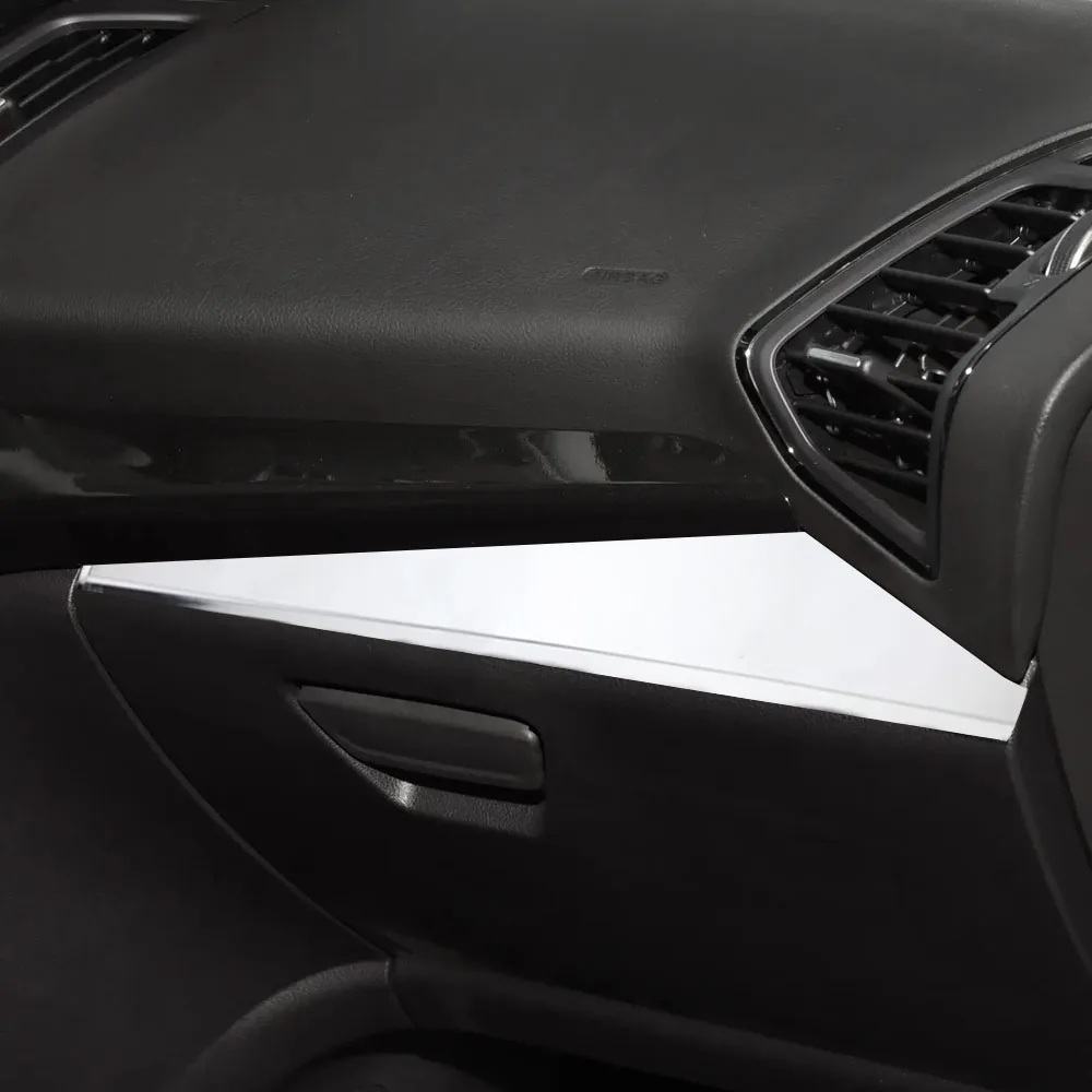 Car Glove Storage Box Trim Sticker for Ford Kuga Escape 2013 2014 2015 2016 2017 LHD Decorative Cover Styling Accessories view 4