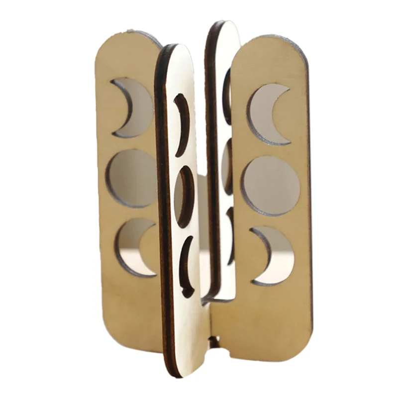 أنبوب استنساخ نباتي ممتاز رف نباتي من الخشب الصلب المجوف طاولة مكتب خشبية ديكور منزلي