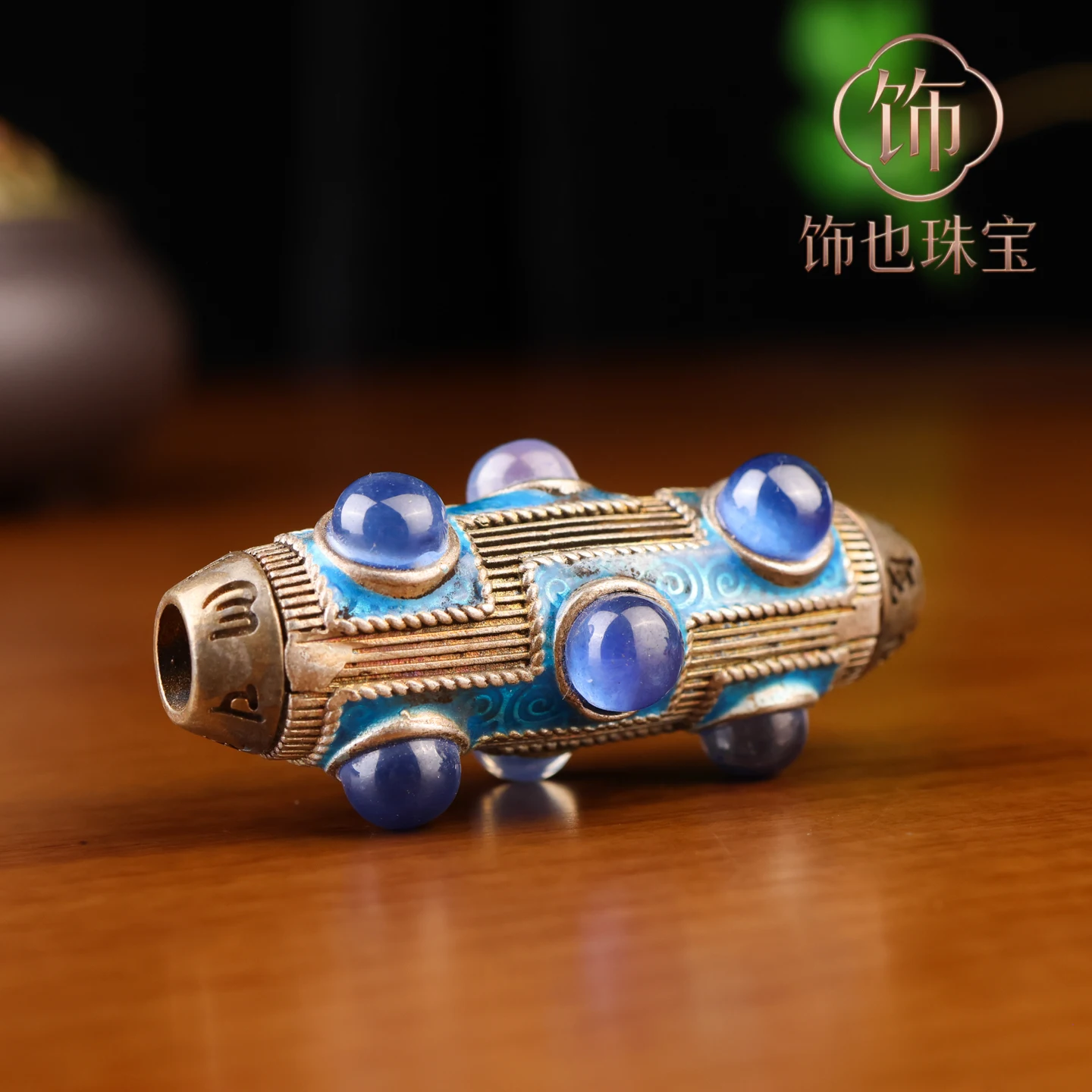 Fashion Bag Silver Pinch Silk Cloisonne Red Star Sapphire Blue Star Sapphire Pendant Accessories