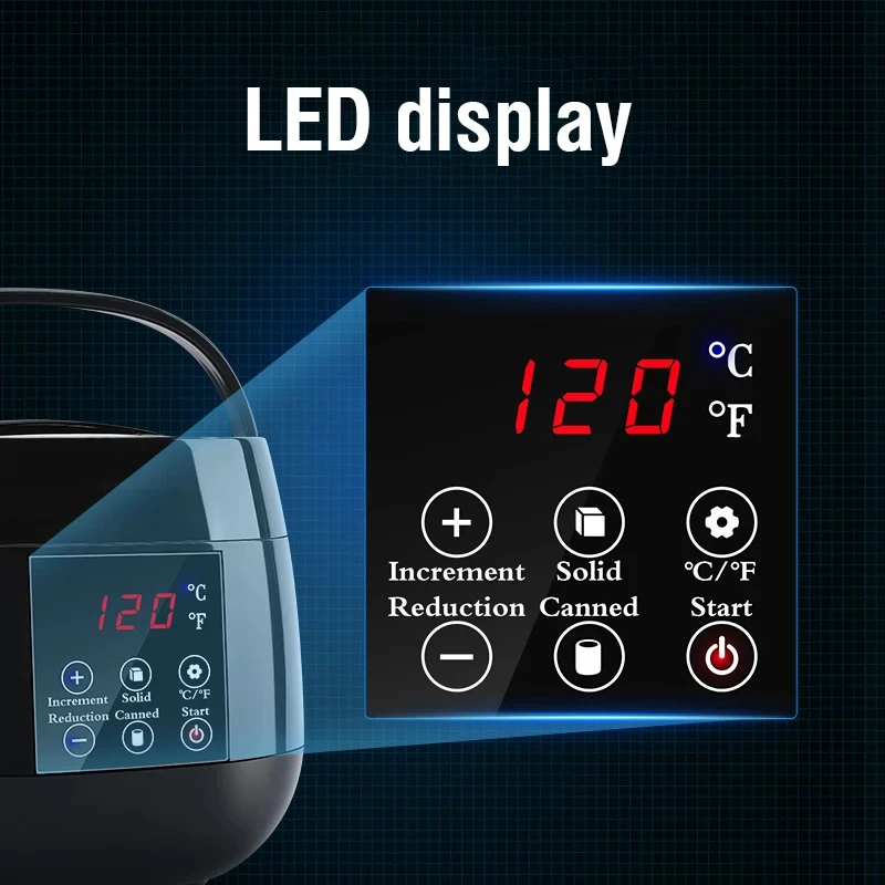 Wax Heater Warmer Ontharing Wax Machine SPA Body Epilator Paraffine Pot Smart LCD Temperatuurweergave