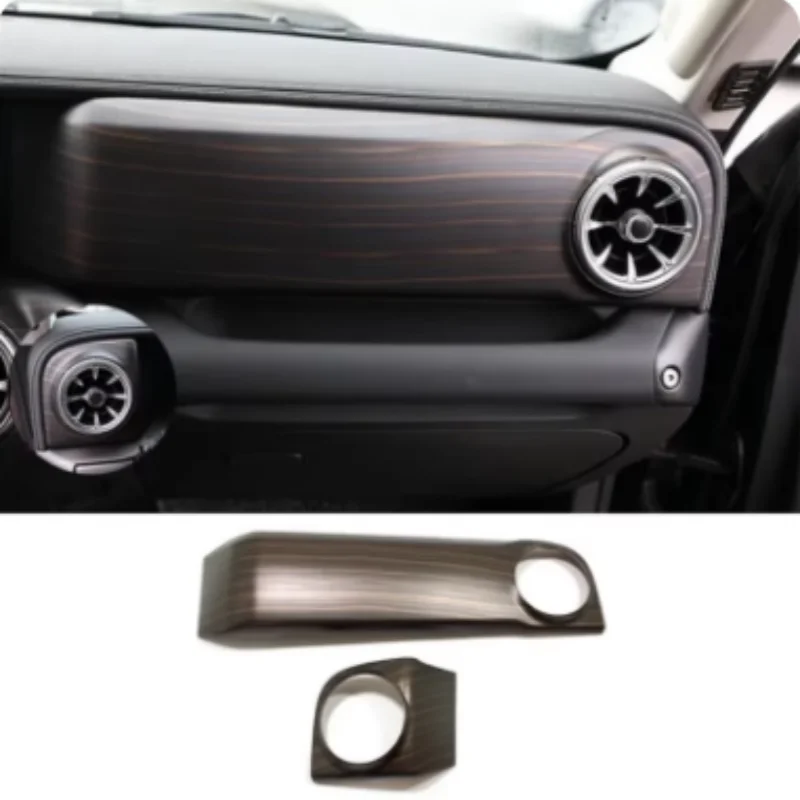 

For GWM Great Wall Tank 300 2021-2024 chrome Carbon wood black Car Central Control Panel decoration Cover Interior Accessories