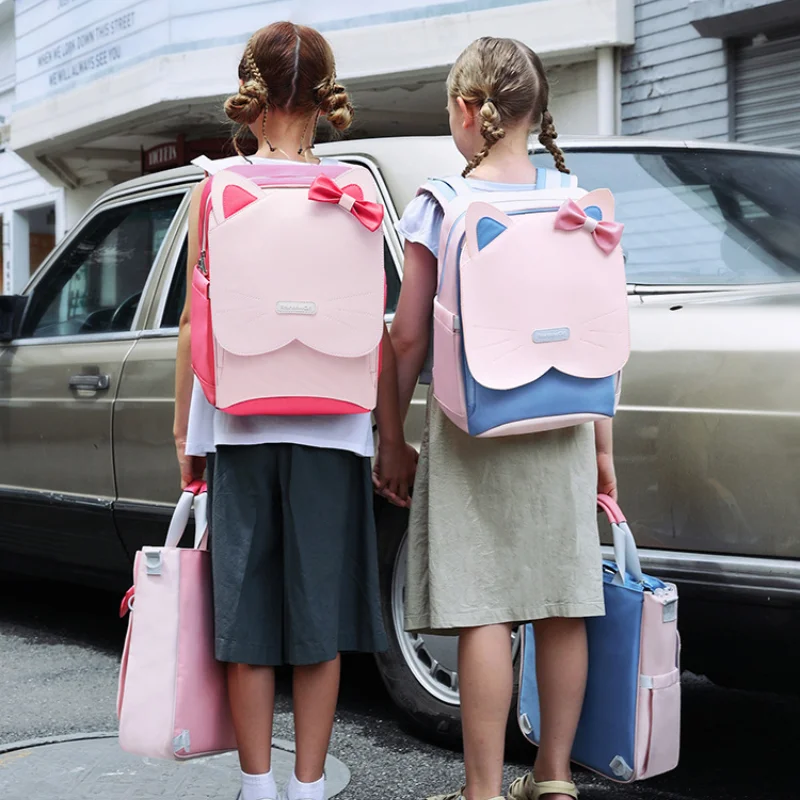 Mochila ortopédica para niños y niñas, morral escolar de princesa, morral para escuela primaria