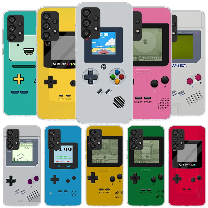 Gameboy menino jogo caso de telefone para samsung galaxy a16 a26 a36 a56 a15 a25 a34 a55 a14 a24 a34 a54 a13 a23 a33 a53 a05s a04s a03s a0