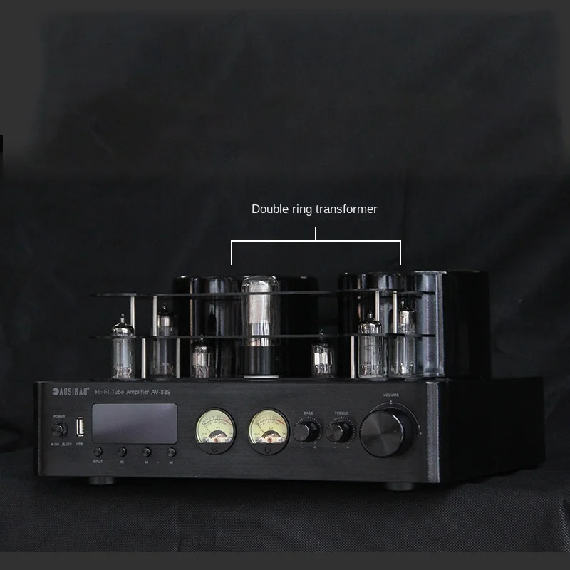 Imagem -02 - Hifi Hybird Stereo Válvula Tubo Amplificador Bluetooth 5.0 Receptor de Áudio Coaxial Opt Power Amp Leitor Usb