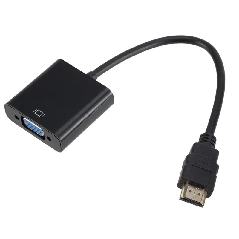 HD 1080P HDMI-compatible to VGA Adapter Digital Analog HDMI-compatible Male To Famale VGA Cable Converter For PC Laptop Tablet