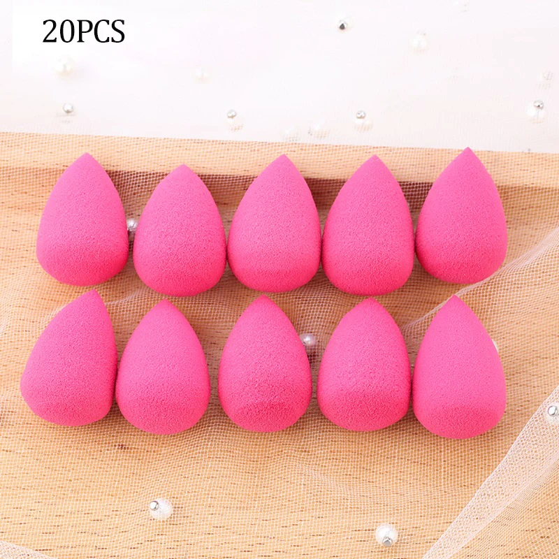 10Pcs Mini Makeup Sponge Water Drop Shape Makeup Soft Foundation puff Concealer Flawless Mixed cosmetic makeup sponge