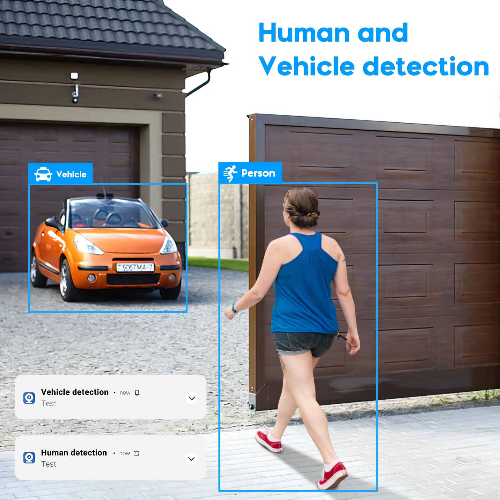 Vikylin 8MP 3X Zoom IR Night Vision IP Camera Human Vehicle Detection 8POE Outdoor Security System Network Video Recorder Kit