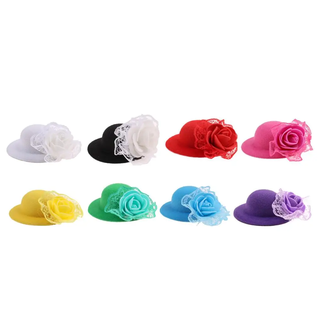 دمية قبعة قبعة ل 28-30 سنتيمتر دمية صغيرة القبعات اكسسوارات للفتيات لعبة قبعة قبعة مستديرة اكسسوارات دمية الرامي قبعة