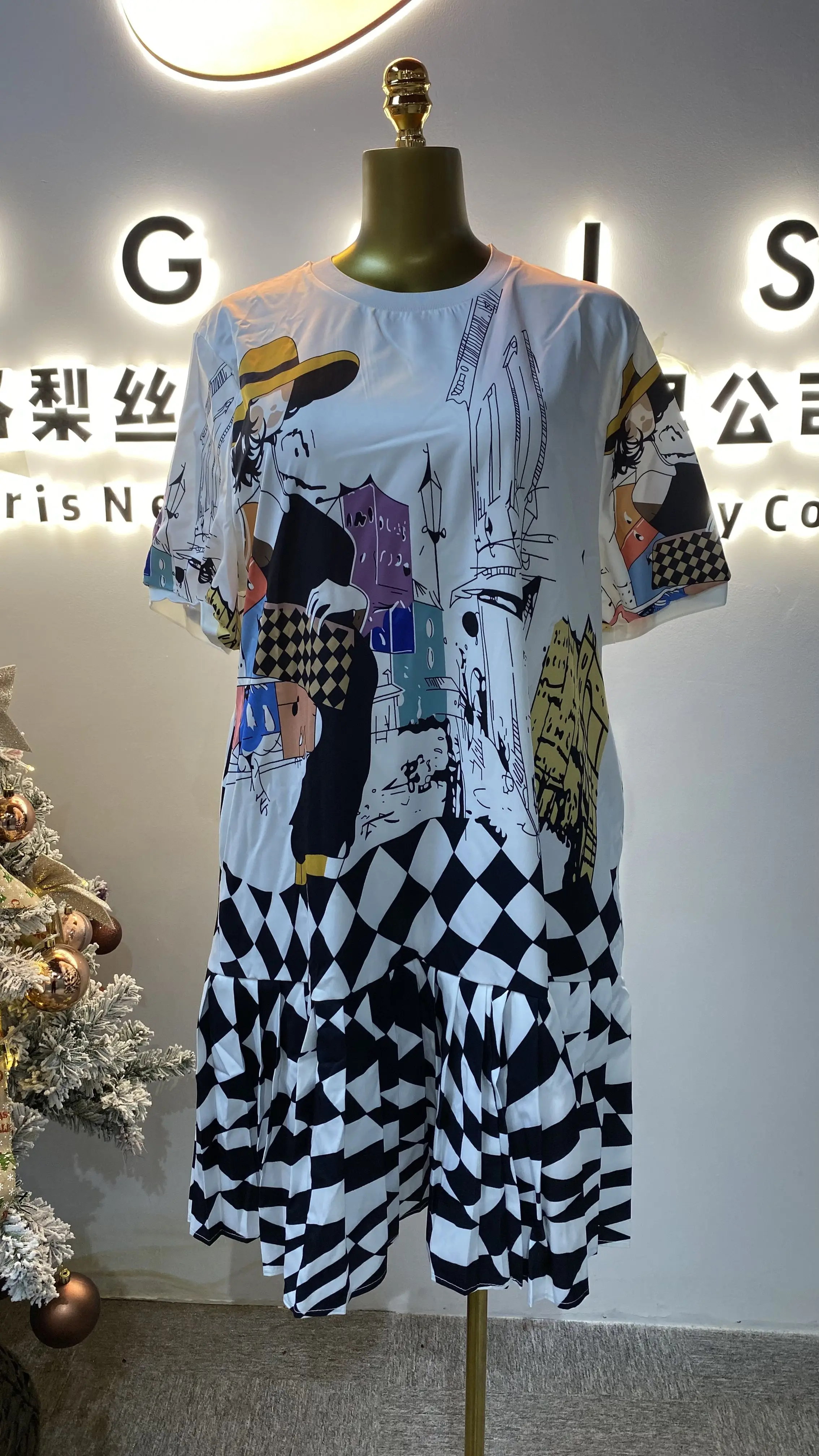 유니섹스 반팔 티셔츠 여름 2025 신상 브랜드 트렌디 아이스 실크 반팔 면 티셔츠 탑스-GZMM529