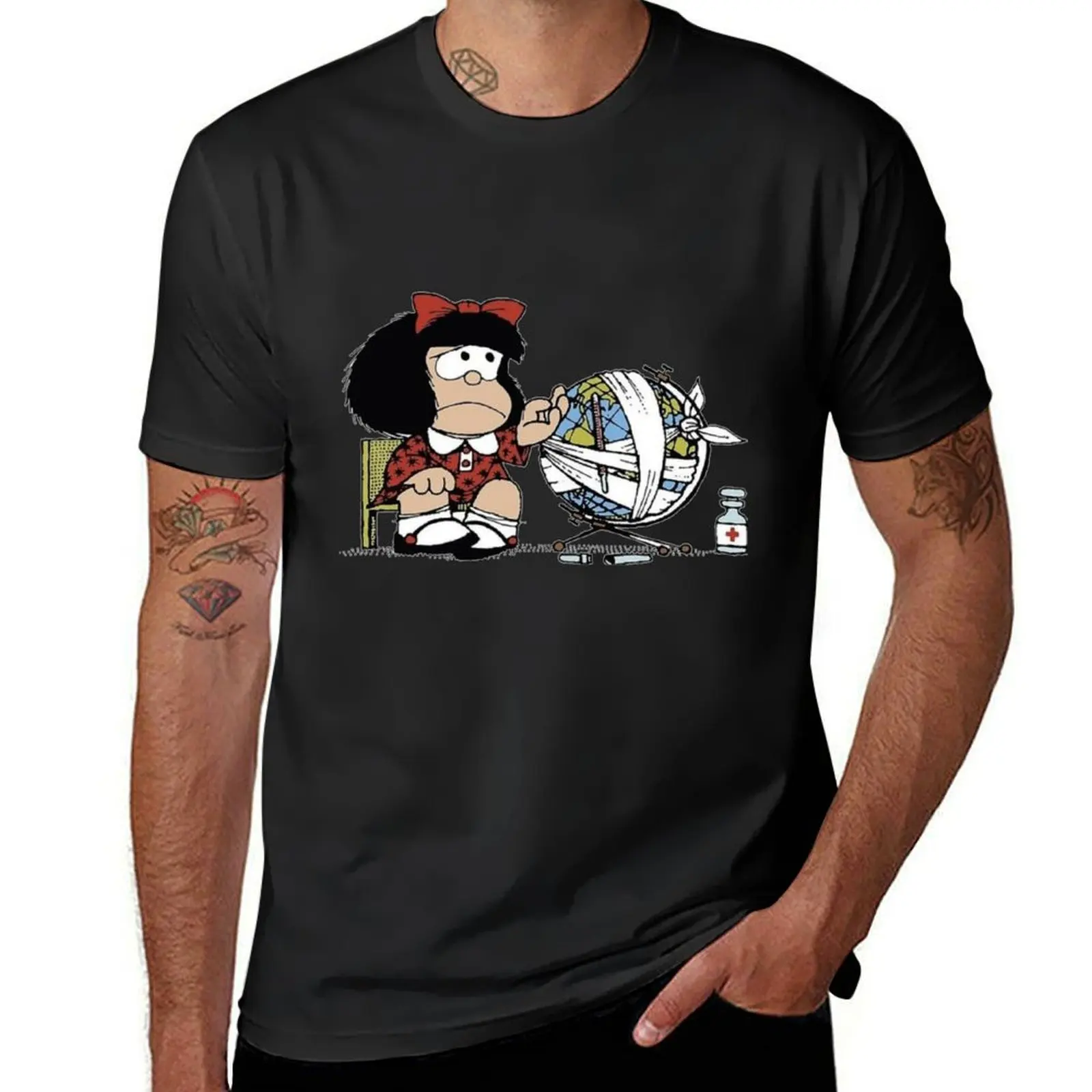 Mafalda Quino T-Shirt customs design your own sublime quick-drying quick drying Men's cotton t-shirt