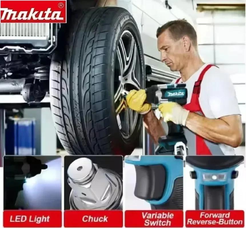 

Original Makita DTW700 18V Brushless Impact Wrench Bare Unit 1/2" Square Drive Cordless Lithium Ion Tool for Screwdrive