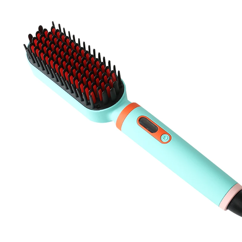 Hot Selling Factory Direct Supply Accept Customized PTC Portable for Travel Hair Straighten Brush Comb