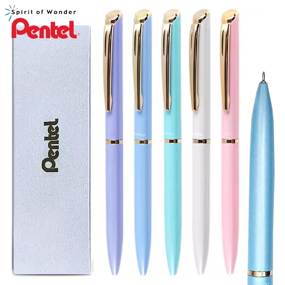 

Japan Pentel Metal Gel Pen BLN2005 Moonlight Limited Quick Dry Black Pen Rotary Type 0.5 Half Needle Tube Business Gift Box