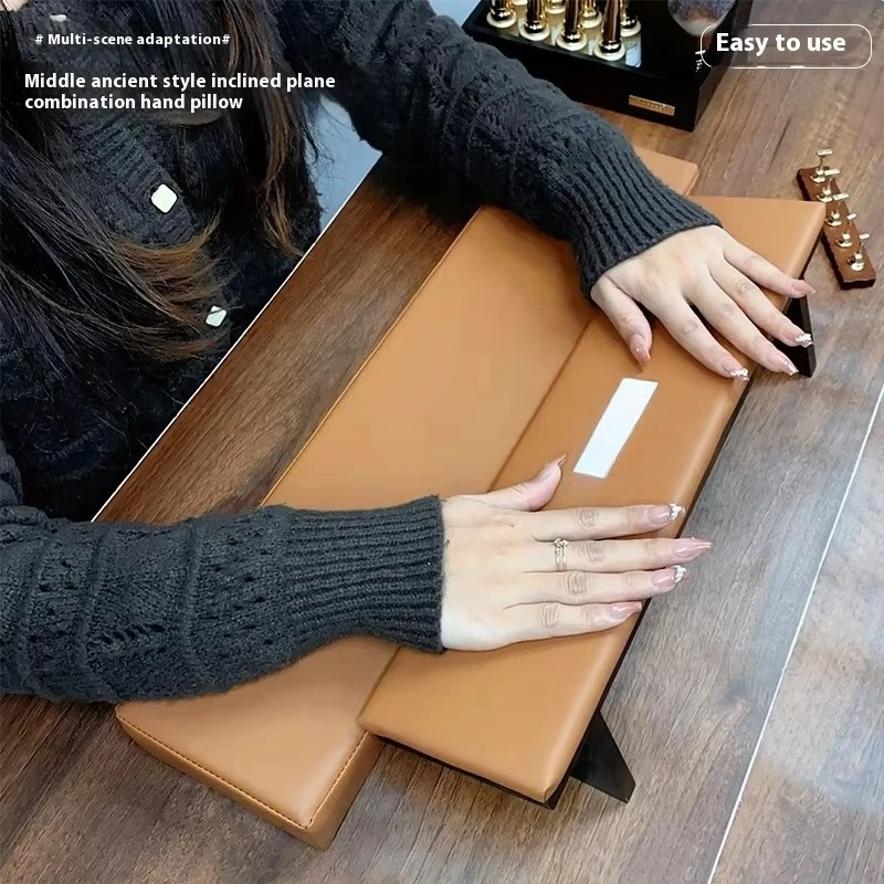 New Style PU Leather Nail Hand Rest with Upgraded Comfort Tilted Combination and Non - slip Pad,Special Tool