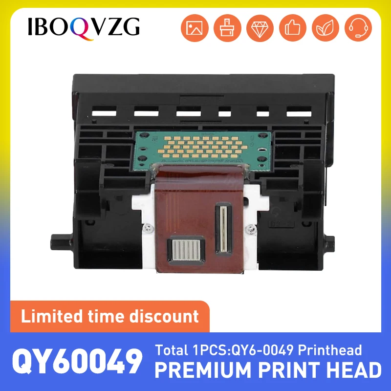 IBOQVZG Printer Head QY6 0049 Printhead Print Head For Canon I860 I865 IP4000 MP750 MP760 MP770 MP780 MP790 For Canon QY6 0049