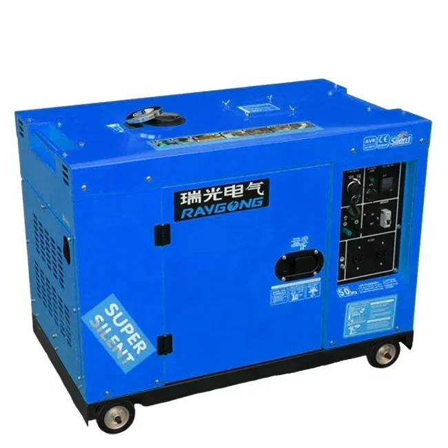 Wholesale Price 220 Volt 5 7 10KVA Mini silent Generators Small Mobile Portable Diesel Generator For Whole House