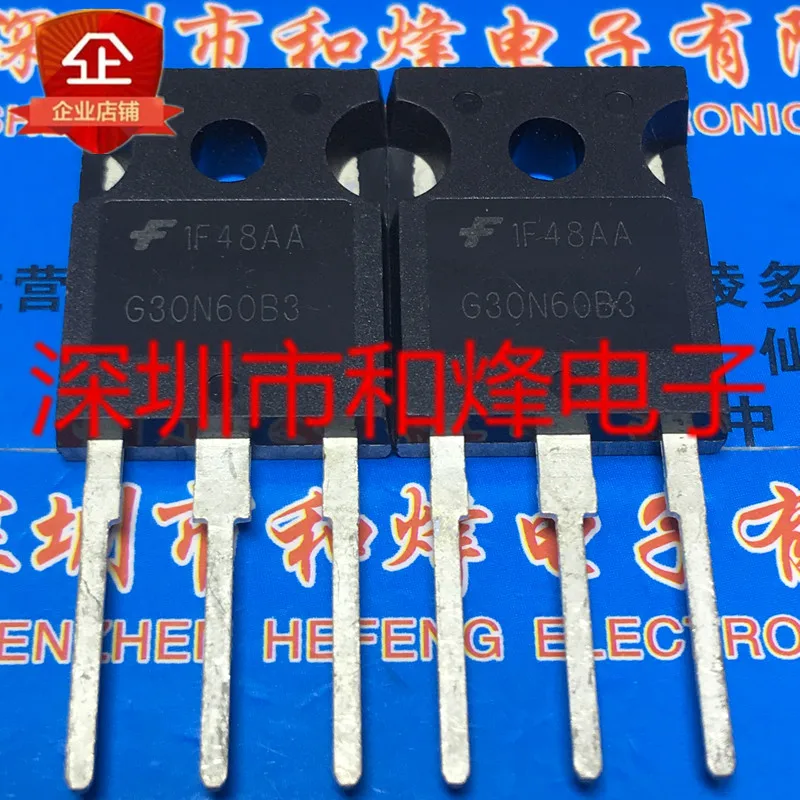 5PCS-10PCS HGTG30N60B3 G30N60B3  TO-247 60A 600V  Imported Original Best Quality In Stock Fast Shipping