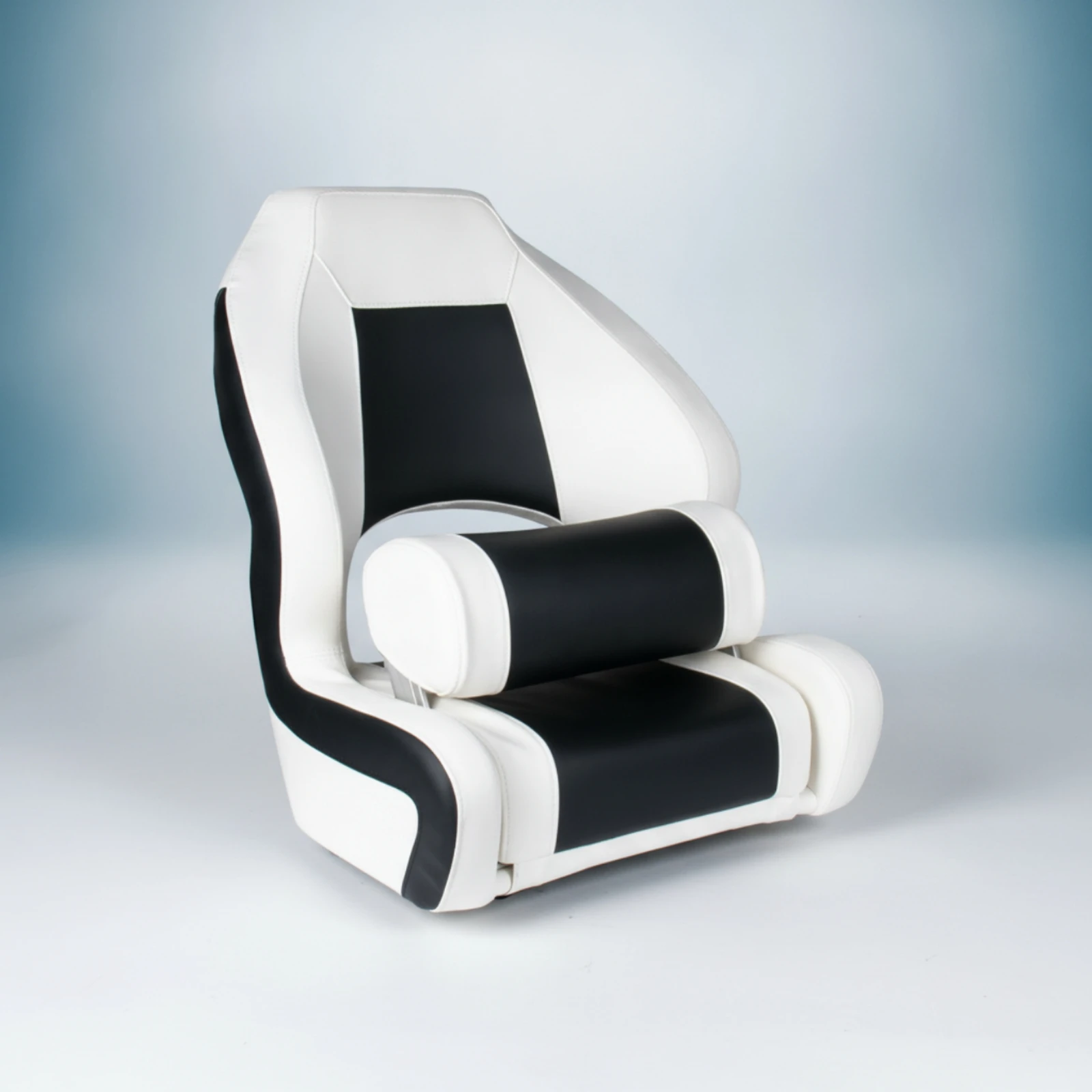 Boat Bucket Seat with Armrest Padded Helmsperson Boat Seat with Armrest Chair Supportive Ergonomic for Captains, Cockpit, Cabin - view 3