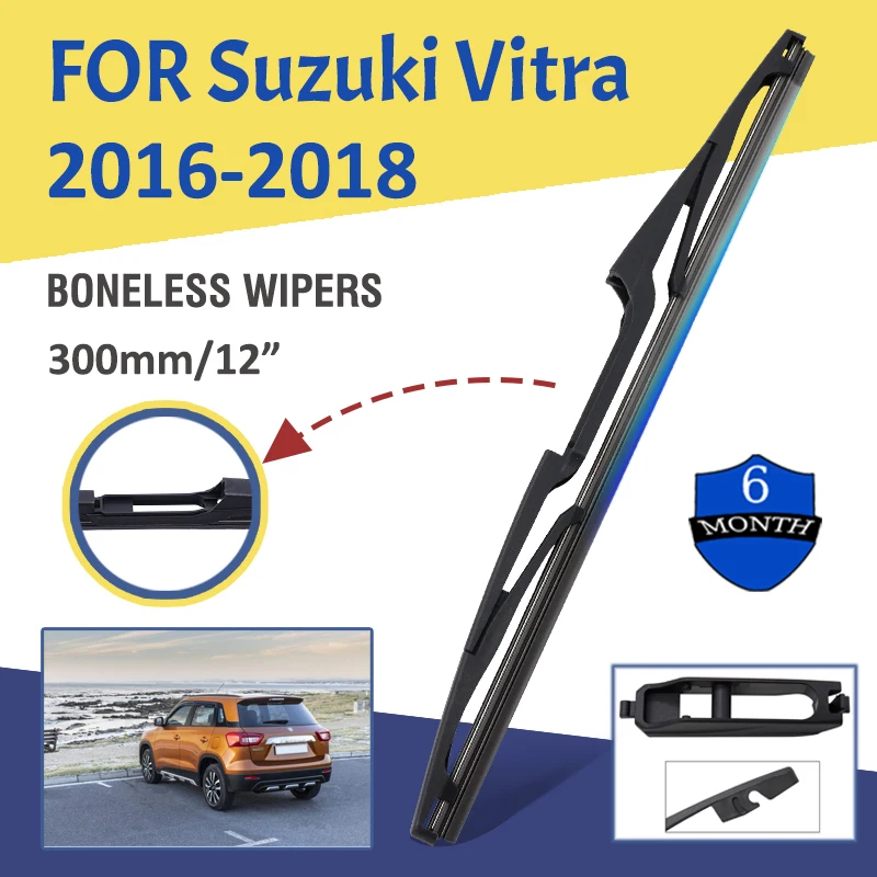 

12" Rear Windshield Windscreen Washer HD Brush Clean Decontamination Wiper Blade For Suzuki Vitra 2016-2018 Car Accsesories