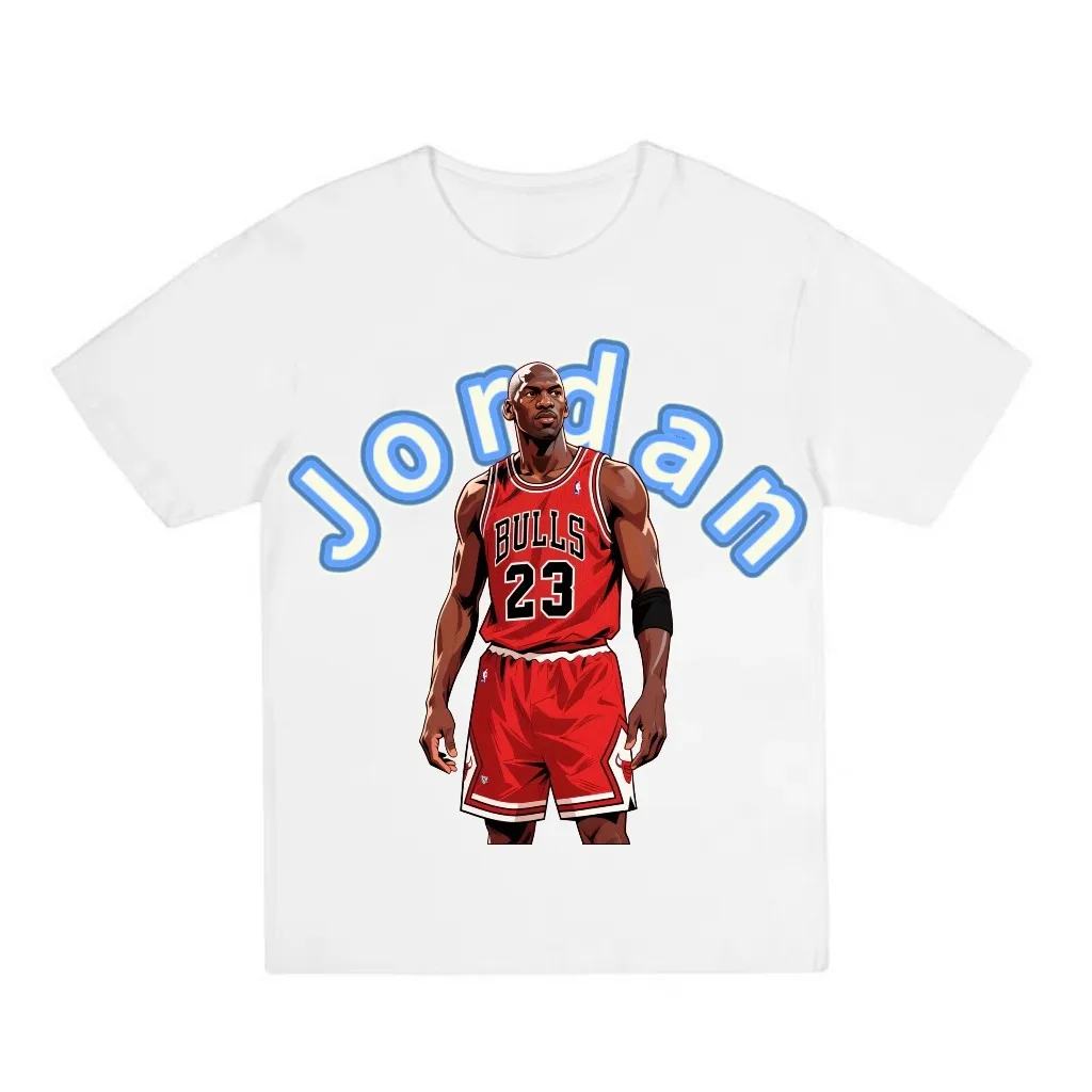 Camiseta Deportiva de Manga Corta Estilo Cómic con Diseño de Dibujos Animados Estadounidenses 2026, con Kobe Bryant y James Harden