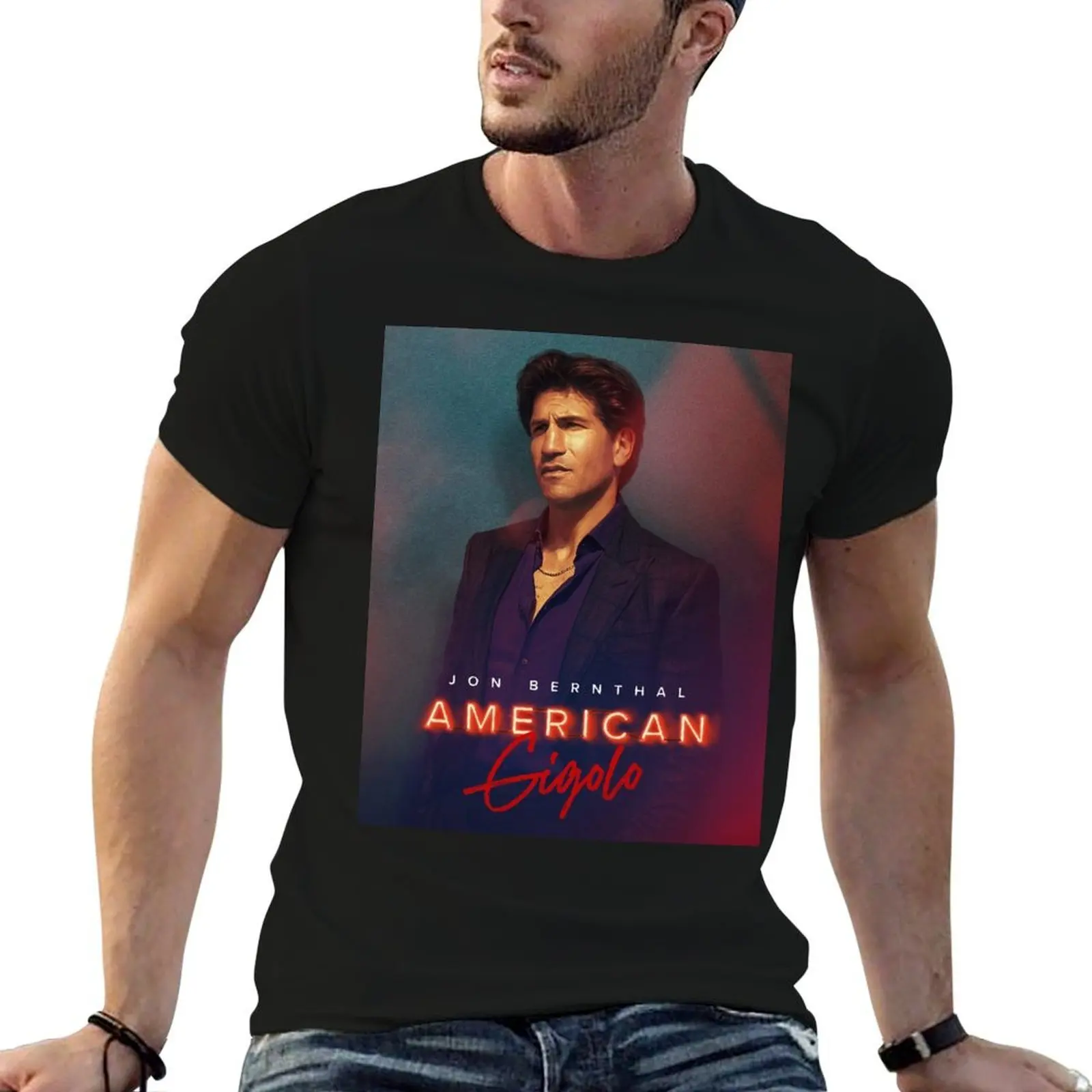 

Jon Bernthal: American Gigolo T-Shirt t shirts for man slim fit t shirts cotton 100% T-Shirt
