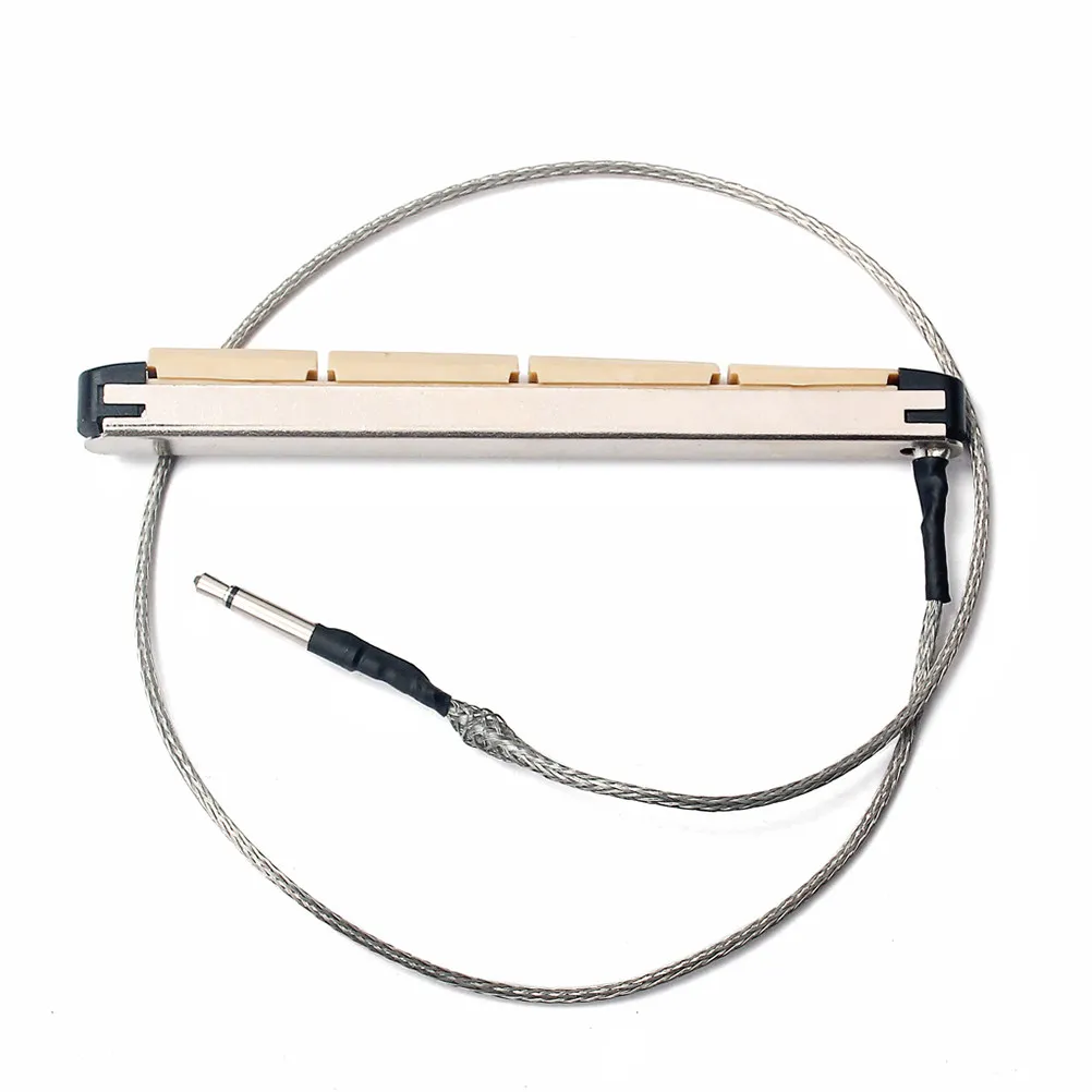 Piezo Pickup for 4 String Wood Bass High Sensitivity Acoustic Transducer Musical Instrument Accessory