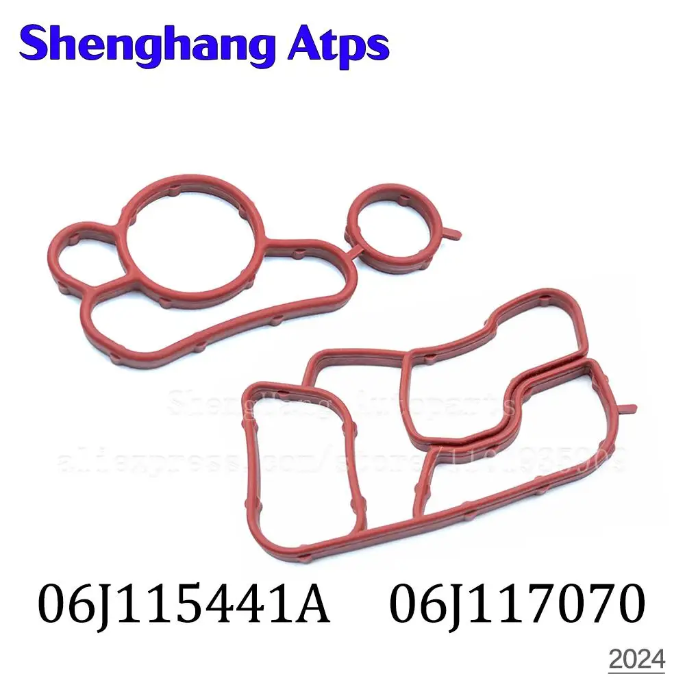 Oil Cooler Gasket For VW Amarok Beetle Golf EOS Passat CC Scirocco Sharan Tiguan 06J117070C,06J 117 070,06J115441A,06J 115 441 A