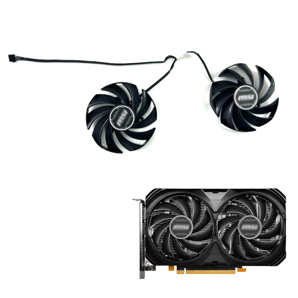 Cooling Fan 87MM PLD09210S12HH DC12V 0.40A 4-Pin Graphics card fan For MSI RTX4070 RTX 4060 4060 Ti Ventus 2X Black 8G OC Fan