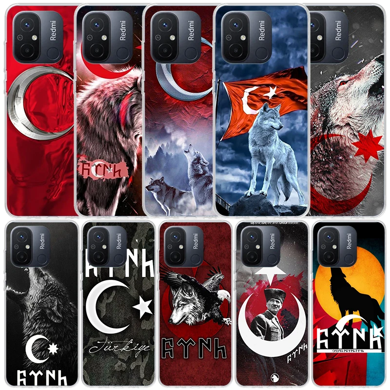 Turkey Turkish Flag Silicon Call Phone Case For Xiaomi Redmi 12 12C 10 10A 10C 9 9A 9C 9T 8 8A 7 7A 6 6A K60 K20 K40 Pro S2 K30