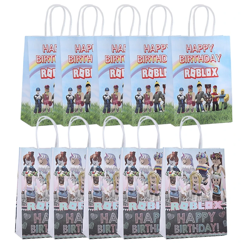 

Подарочные пакеты Roblox для вечеринок, мультяшные аниме-пакеты для печенья и конфет, для детского праздника, девочек, украшения для дня рождения, подарки 2026