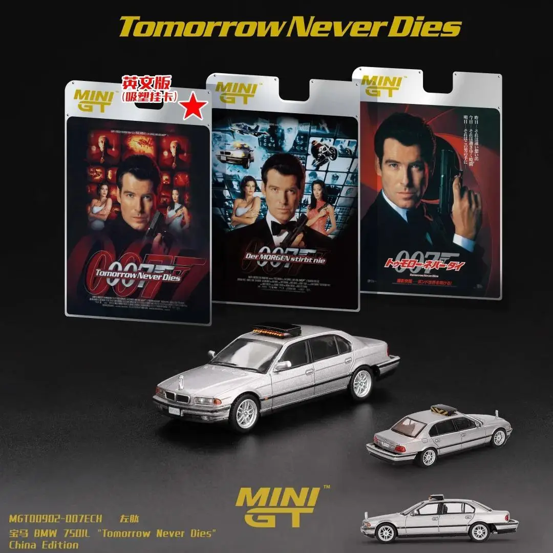 MINIGT MGT00902-007G 1/64 BMW 750LI Clássico Super Carro de Corrida de Brinquedo Miniatura em Metal Fundido TSM Modelo Presente Rodas Livres para Meninos