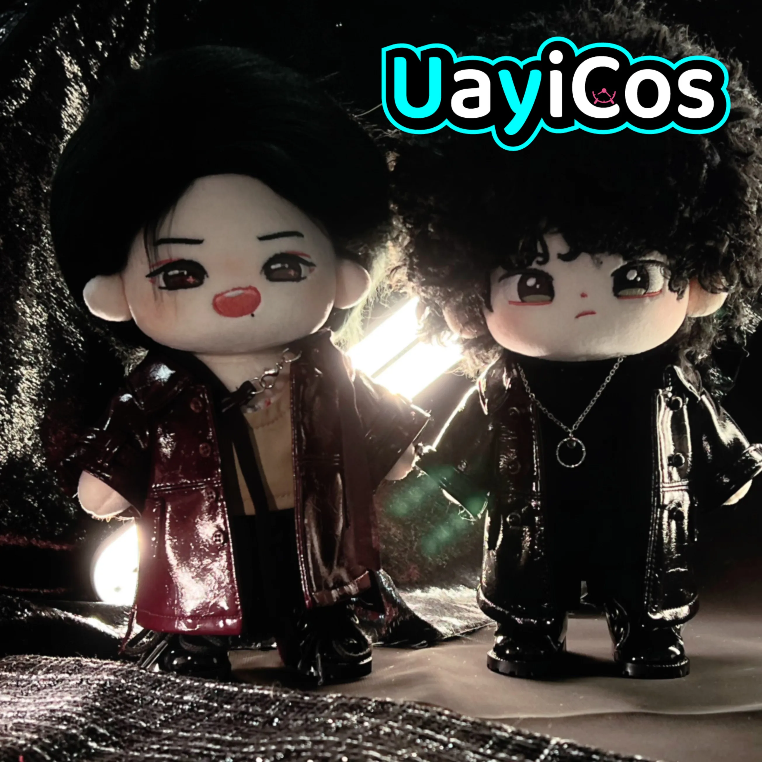 

В наличии 20 см одежда для кукол Idol Wang Yibo длинные кожаные куртки пальто модный костюм мягкие плюшевые аксессуары для кукол аниме игрушка Ki